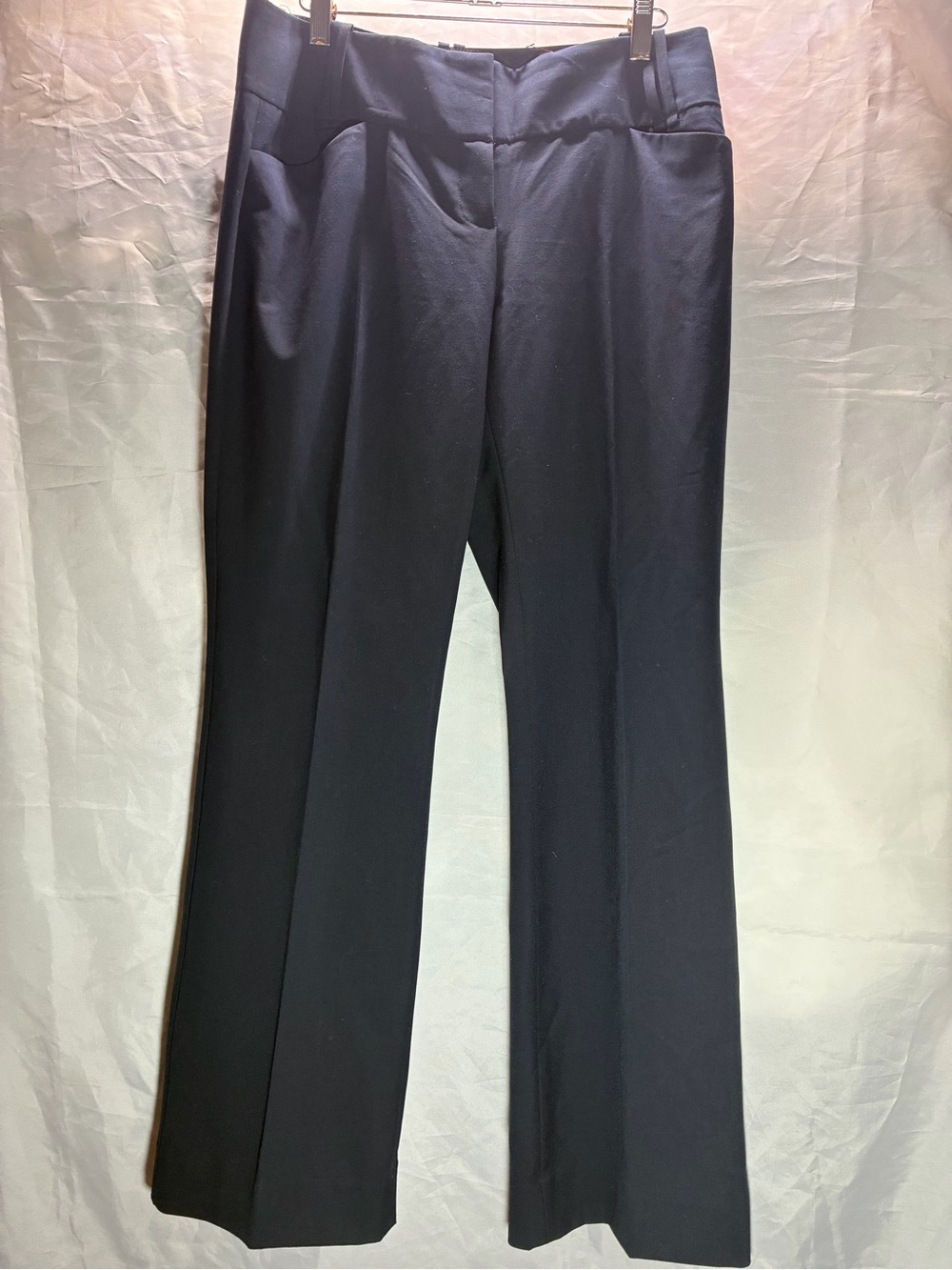 The Limited Navy Wide-Leg Dress Pants